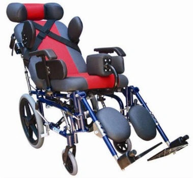 2023 Folding Pediatric Wheelchair for Cp Children with All Terrain Capability