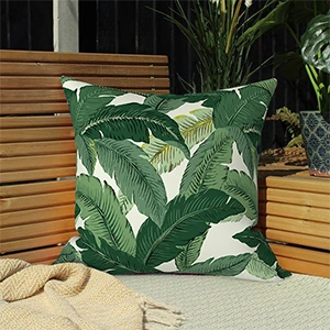 Waterproof Garden Pillow, 16X16 Inch All-Season Outdoor Cushion, Striped Polyester Fabric Pillow