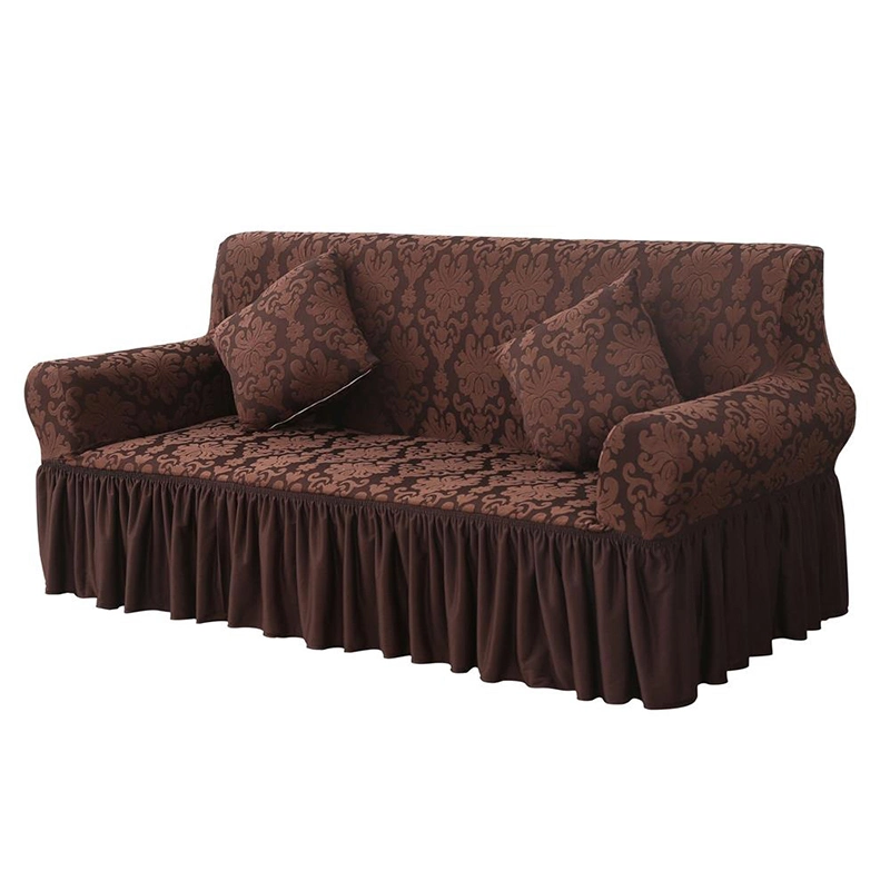 Inexpensive Factory Jacquard Elastic Sofa Cover Slipcover for 2 Seats