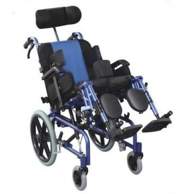 2023 Folding Pediatric Wheelchair for Cp Children with All Terrain Capability