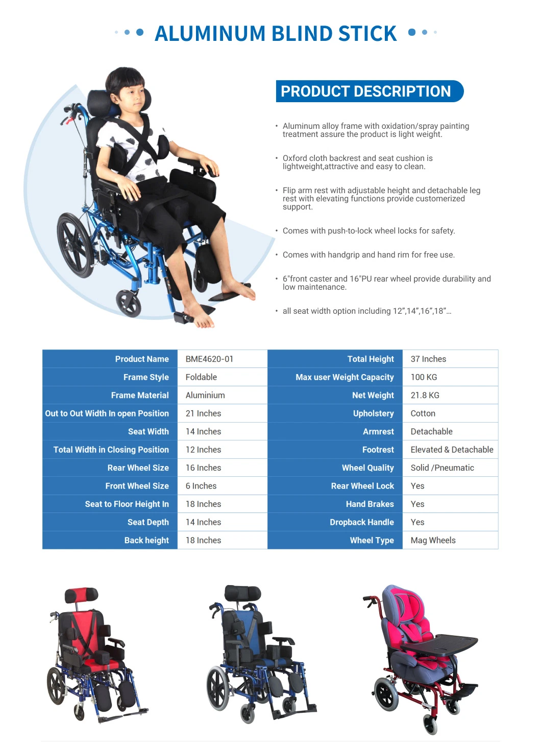 Cp Wheelchairs for Cerebral Palsy Children Sale