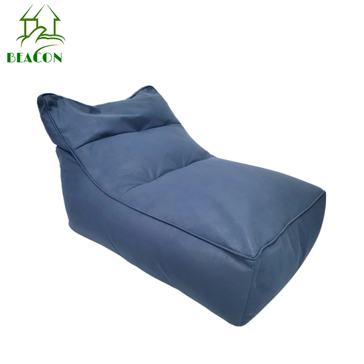 Foam Filled Lunge Custom Factory Direct L Shape Large Water Resistant Large Lounge Bean Bag Multiple Colors Outdoor Lounger Bean Bag