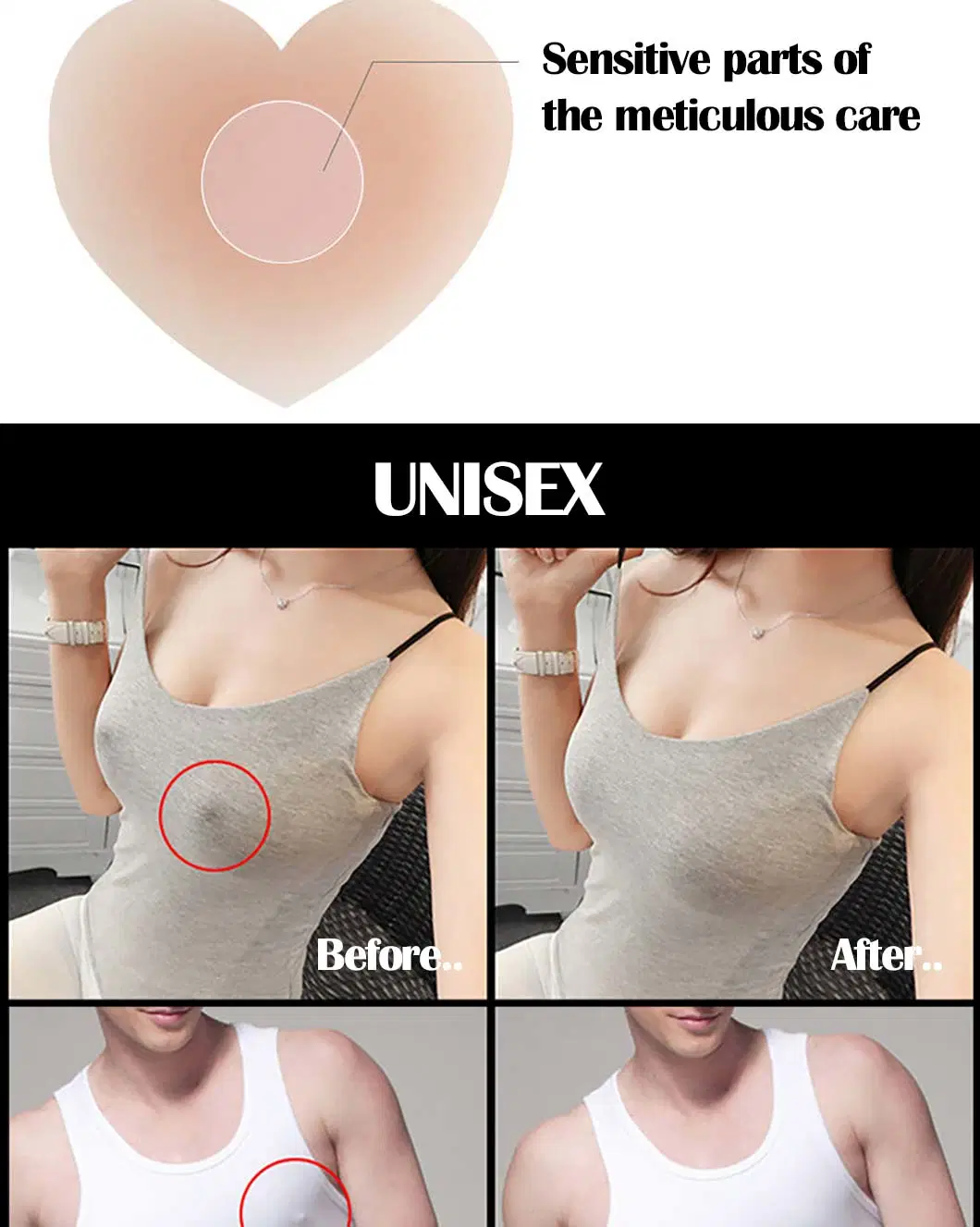 Silicone Underwear Nipple Bra Breast Sticky Covers Adhesive Silicone Butt Pads Soft Bra Nipple Cover