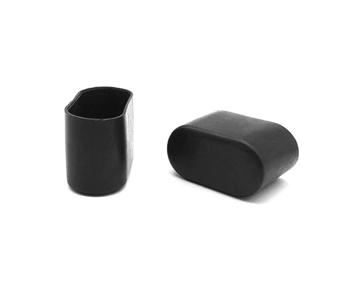 25*50 20*40 Oval Tube Sleeve PVC Soft Rubber Sleeve Iron Tube Protective Sleeve Furniture Table and Chair Leg Sleeve