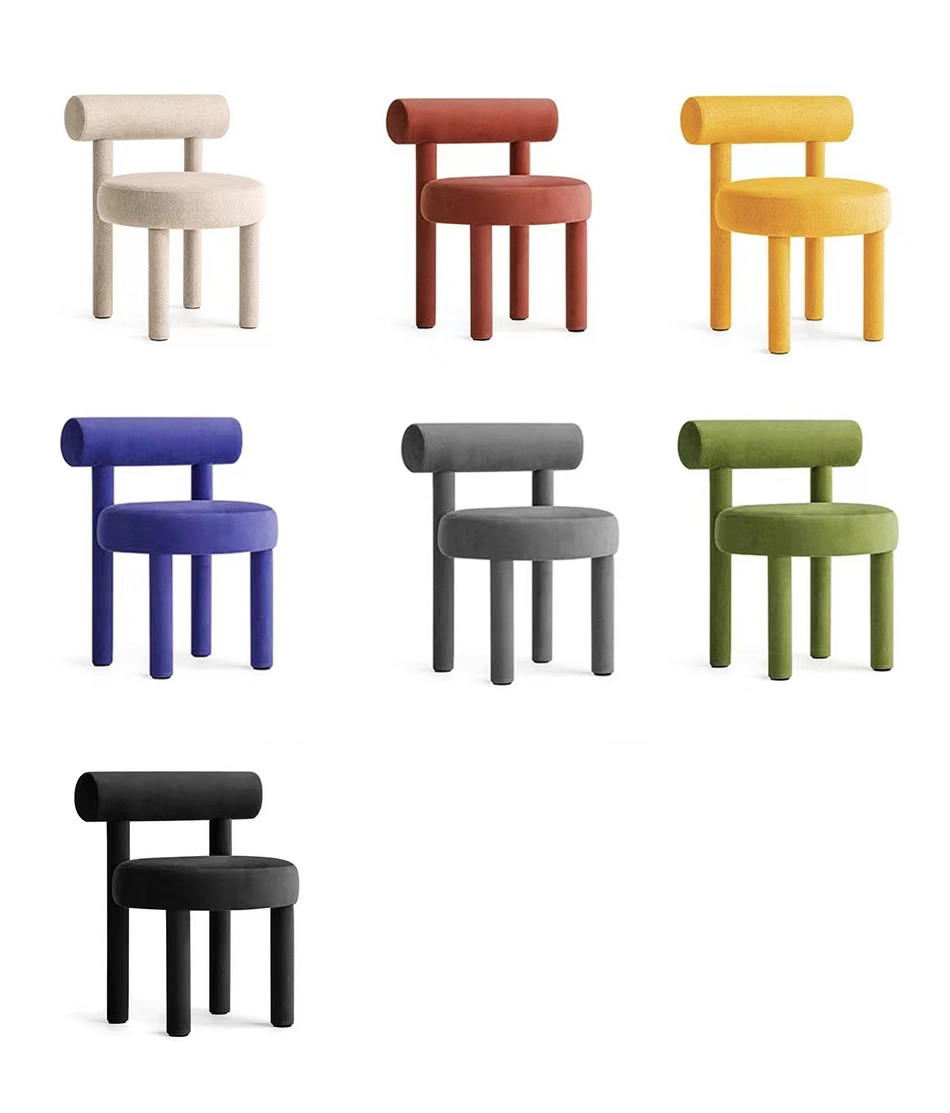 Nordic Modern Family Computer Backrest Design for Hotel Dining Table and Chair Simple Child Chair Cover Makeup Chair