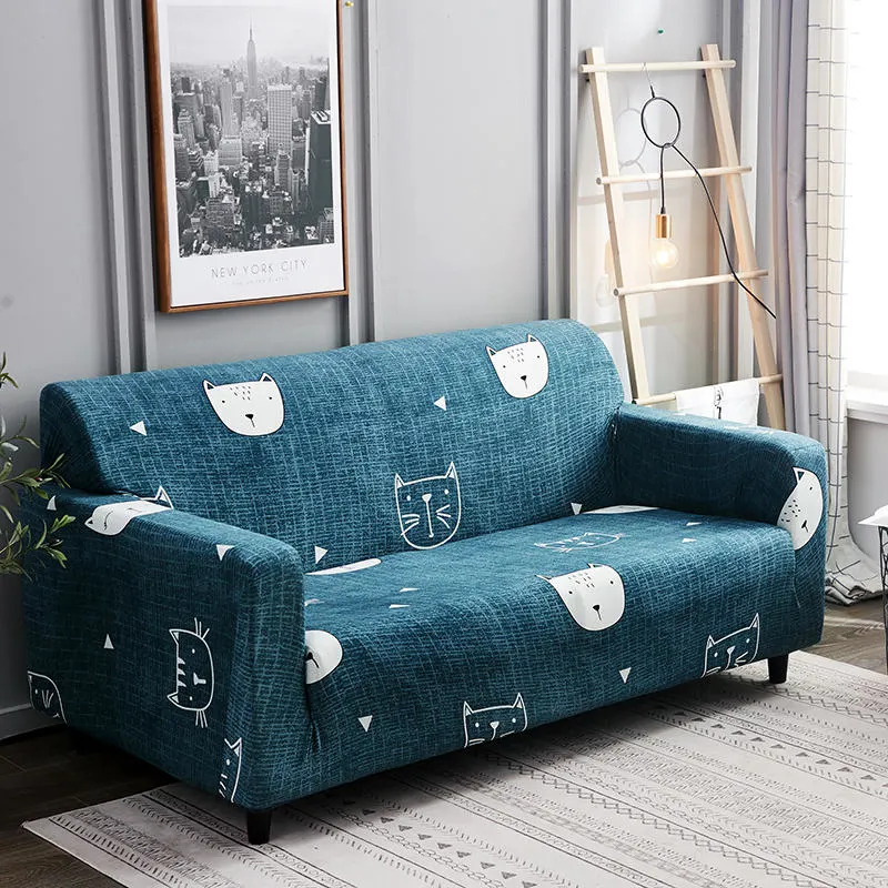 Home Decor Sofa Slipcovers Stretch Couch Protector Covers 2-Piece Spandex Printing Furniture Cover