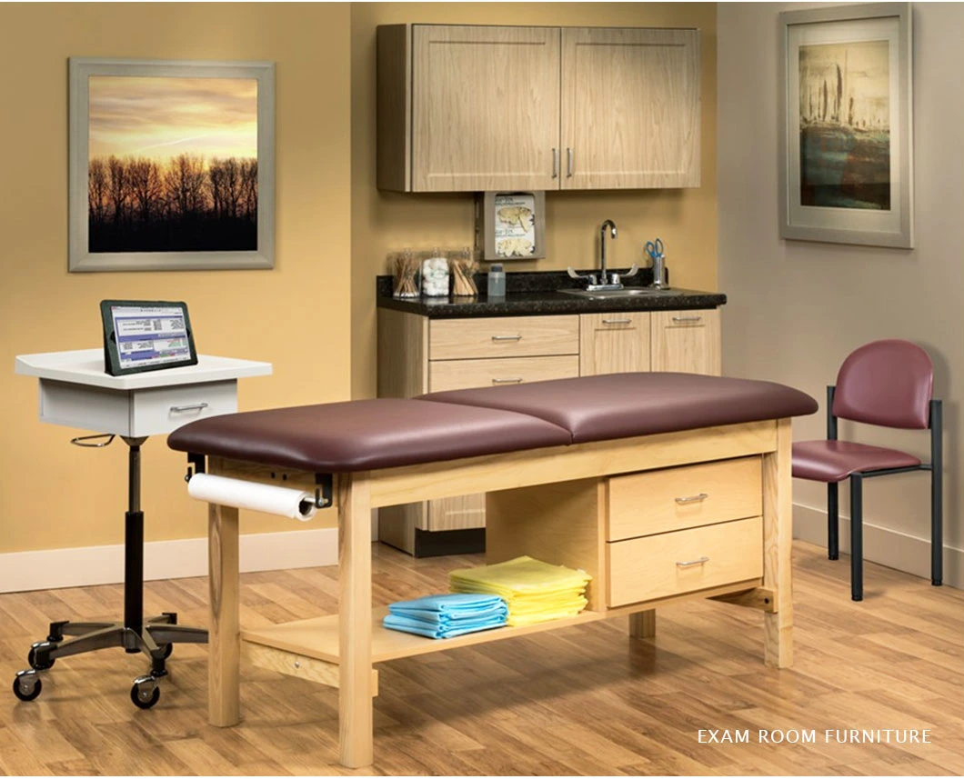 Modern Design Hospital Furniture Doctor Office Desk Medical Wooden Computer Table and Chair