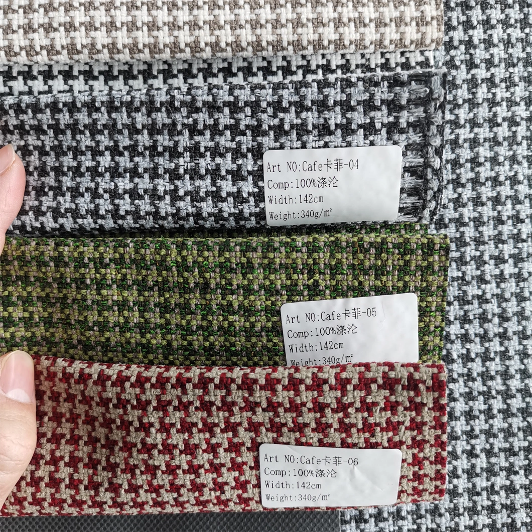 Wholesale Polyester Material Yarn-Dyed Custom Cotton Jacquard Designer Fabric for Upholstery