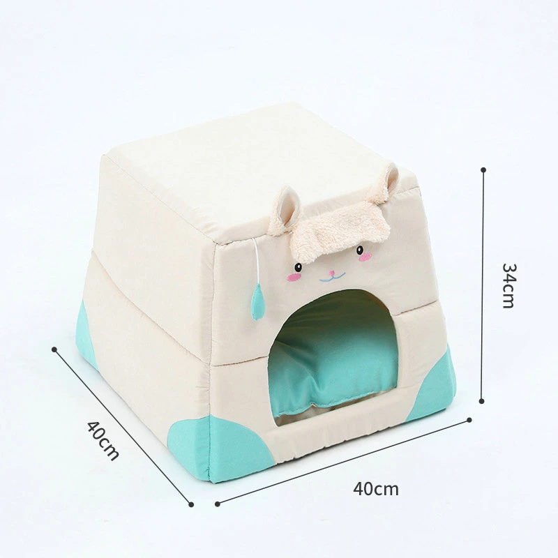 Removable Padded Pillow Cat Tent with Washable Wbb19327