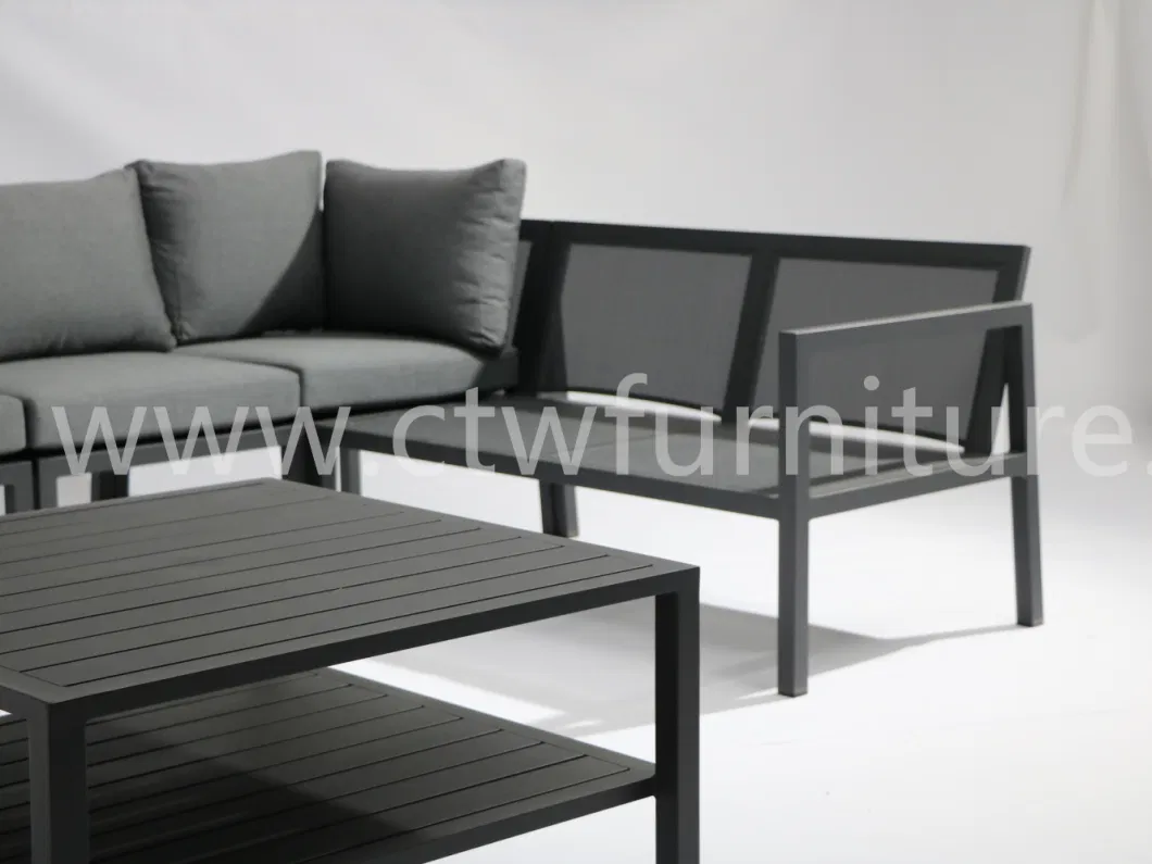 Hot Selling Modern Patio Conversation Set Aluminum Garden Sofa Waterproof Furniture Outdoor