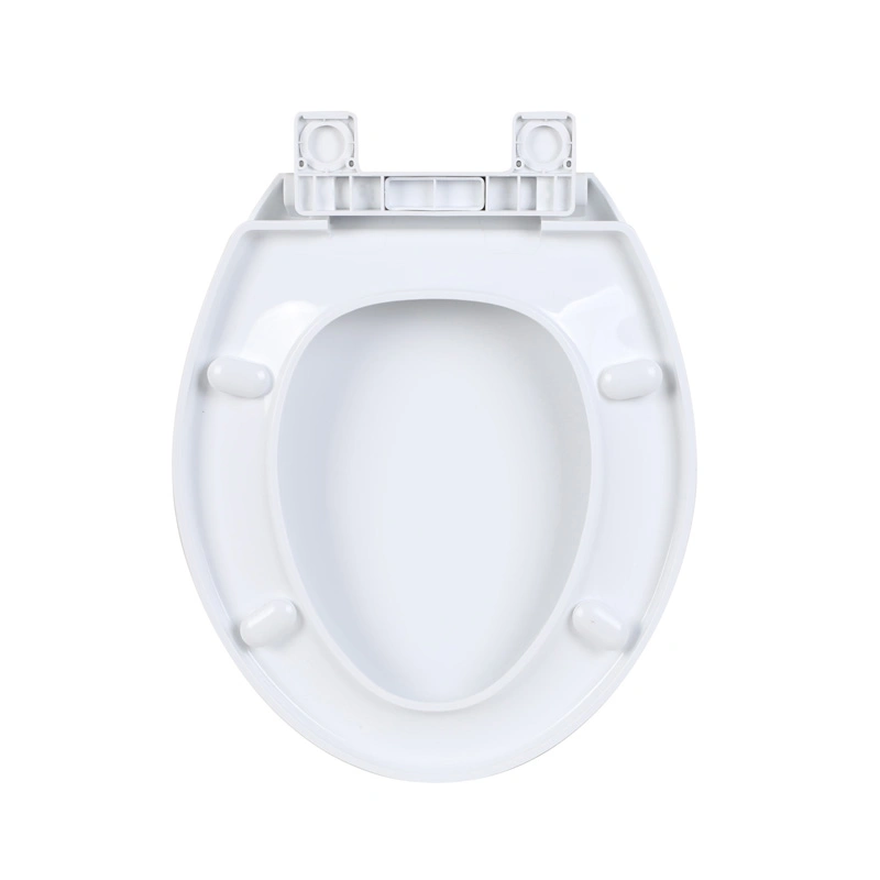 Kj-947 Hot Sale American Style Classic Design Round White PP Plastic Toilet Seat Cover