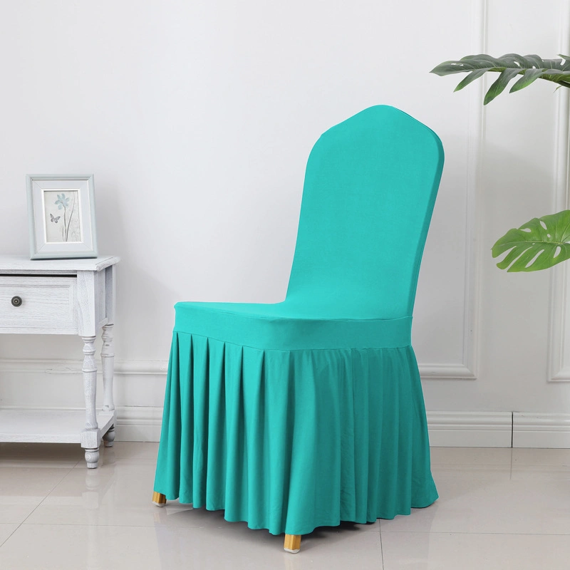 Cheap Elastic Skirt Chair Cover with Custom