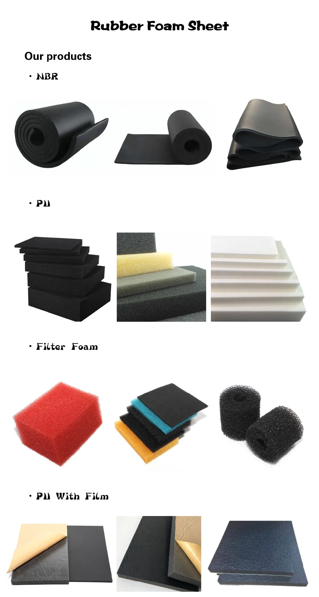 Sofa Seat Elastic Member Foam Rubber