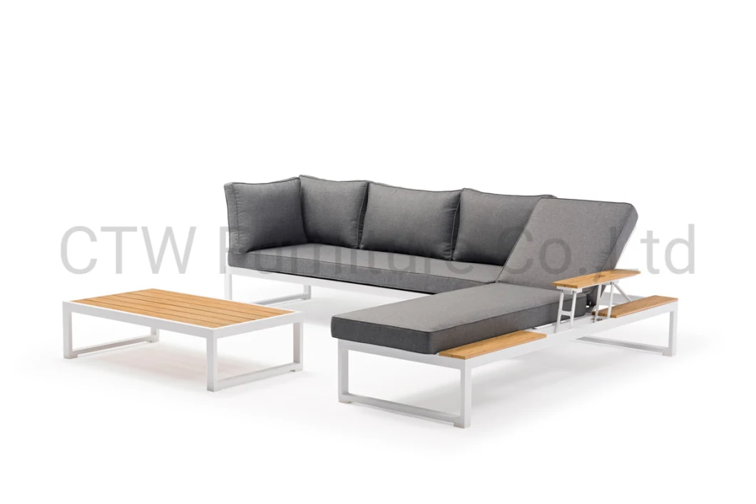 Hot Selling Modern Patio Conversation Set Aluminum Garden Sofa Waterproof Furniture Outdoor