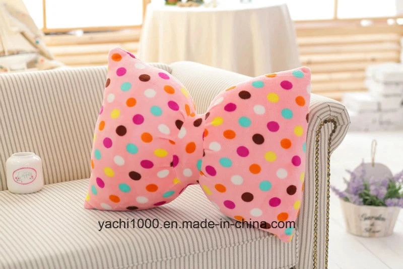 Stuffed Toy Bowknot Pillow Plush Cushion Cover