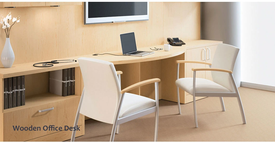 Modern Design Hospital Furniture Doctor Office Desk Medical Wooden Computer Table and Chair