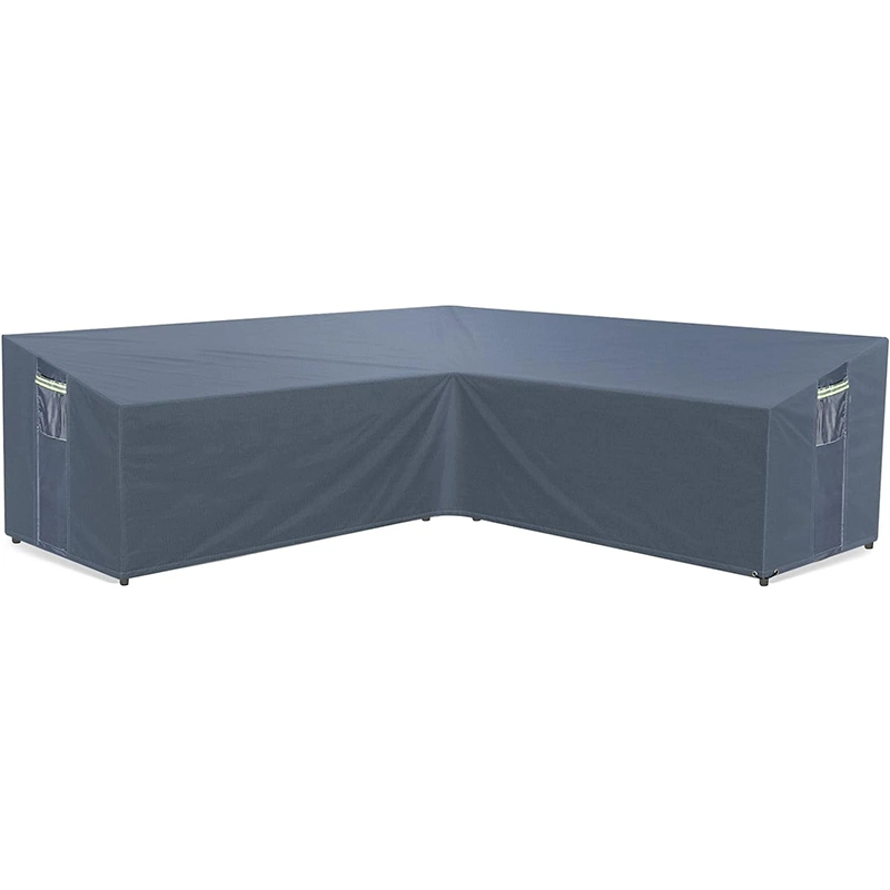 420d Oxford Cloth Waterproof V-Shaped Sectional Sofa Cover Heavy Duty Outdoor Garden Furniture Covers Air Vent Genre Furniture