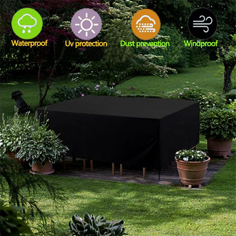 Outdoor Table Dust Cover, Chair Rain Cover, Courtyard Furniture Waterproof Cover