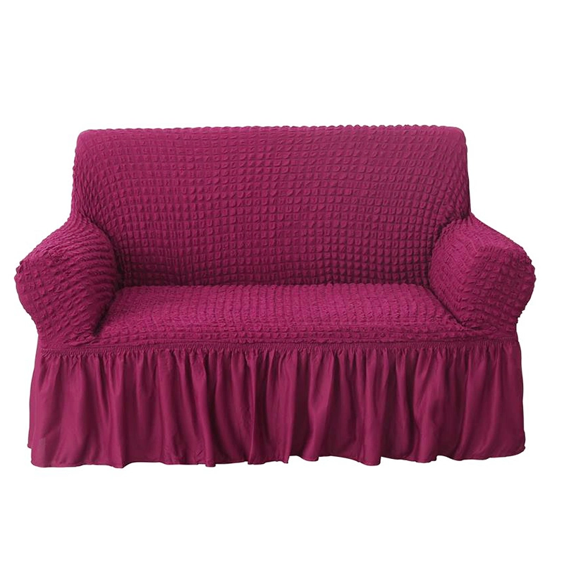 Wholeasle Low Price Single Seater Elastic Seersucker Sofa Cover