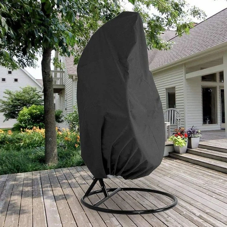 Lightweight Waterproof Patio Chair Cover Egg Swing Chair Dust Cover Outdoor Hanging Egg Protector with Zipper Protective Case