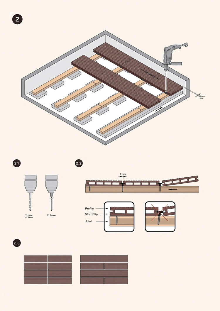 Affordable Real Wood Hand-Feel Clever Concealed Fixings Resilient WPC Decking Board Side Cover