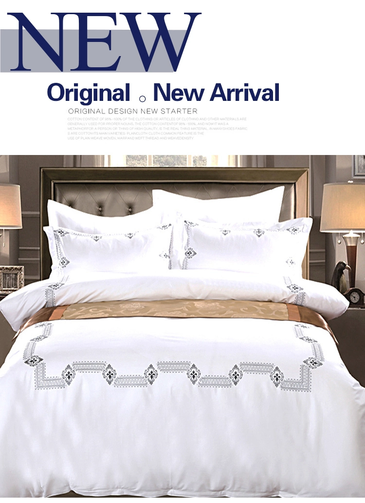 Deluxe New Product White Hotel Bedding Comfortable for Queen Bed