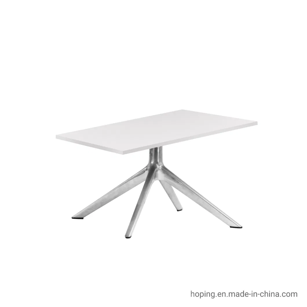 Polished Modern Aluminum Chair Parts Leisure Martble Top Table Frame with Casters Metal Base Customized Aluminum Casting Casted Part Forged Wheels Table Base