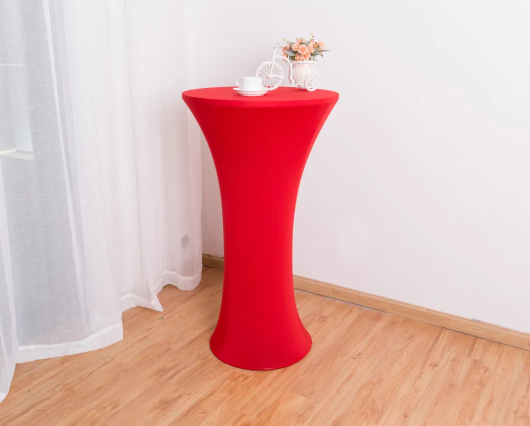 Wedding Stretch Spandex Cocktail Table Cover for Round Bottom