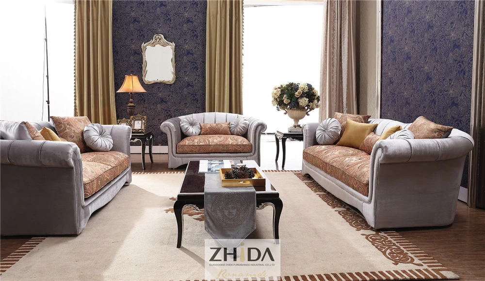 Jacquard Fabric Sofa for Living Room Furniture