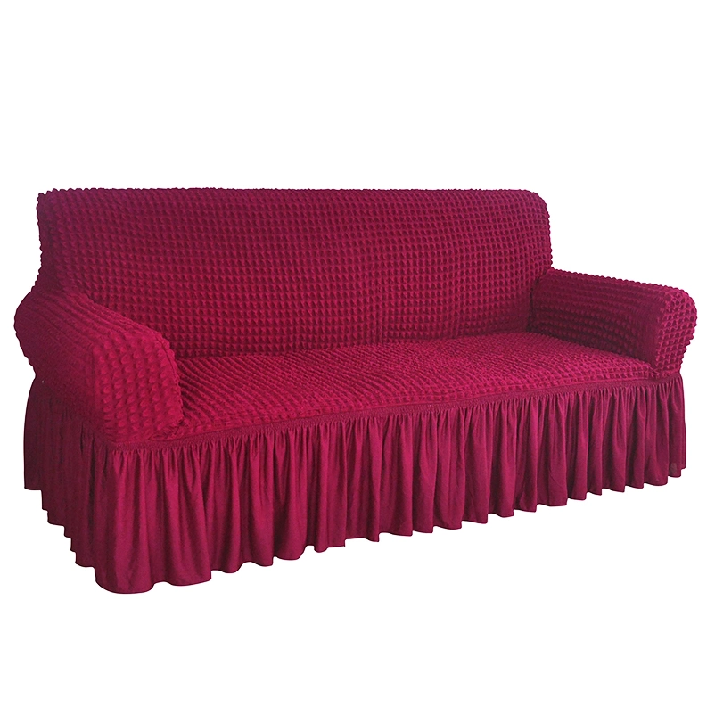 Wholeasle Low Price Single Seater Elastic Seersucker Sofa Cover