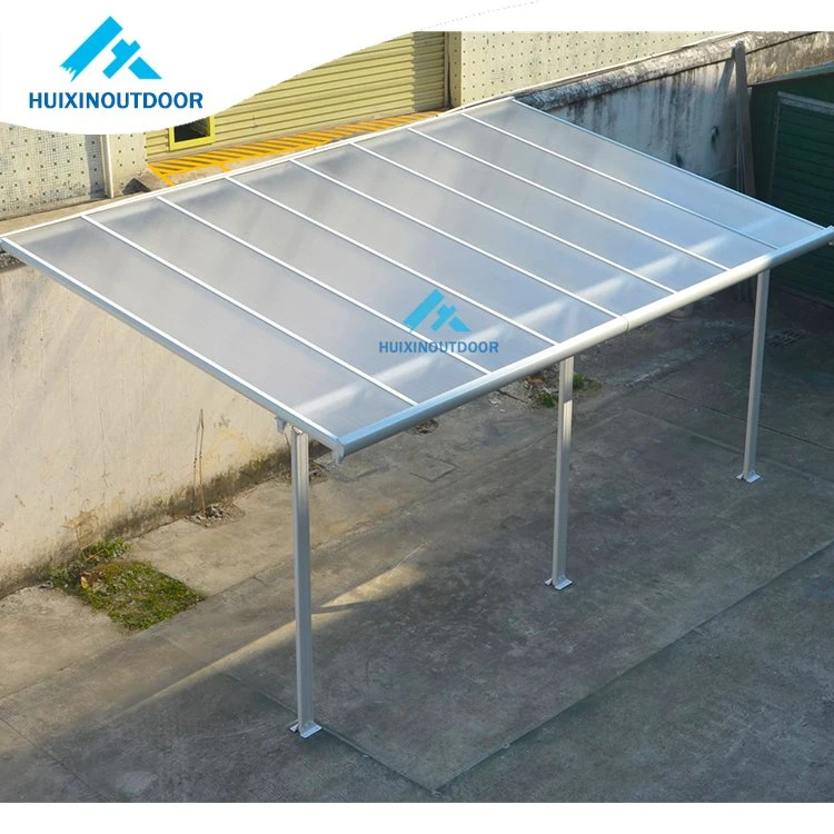 Popular Aluminium Polycarbonate Backyard Roof Structures Lean to Attached Carport