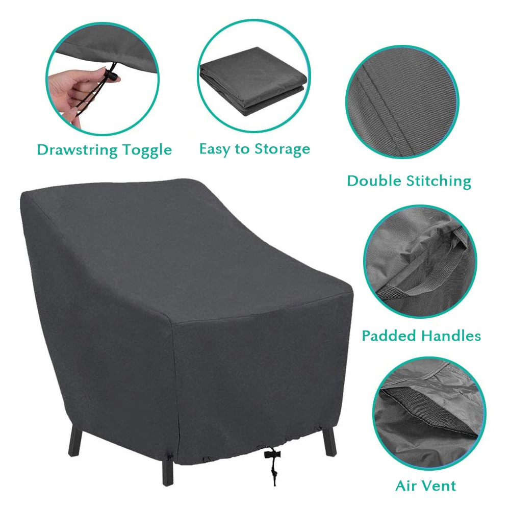 Heavy Duty Patio Single Seater Sofa Cover Ripstop Waterproof Cover