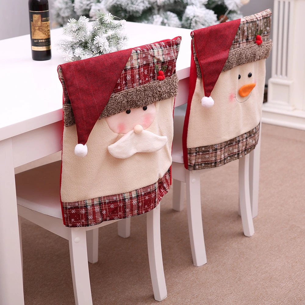 Christmas Chair Covers Xmas Kitchen Dining Chair Back Covers Santa Hat Chair Covers Dining Decorations Christmas Table Decoration