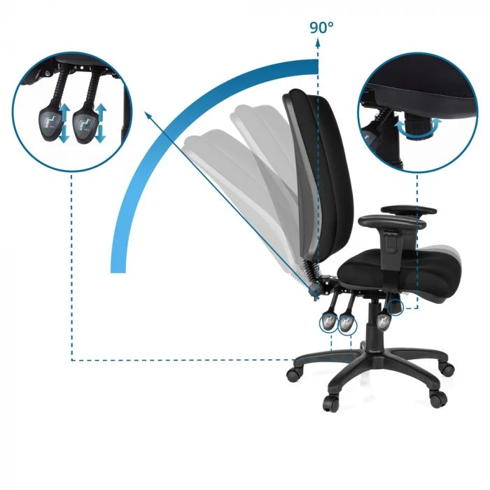 Mesh Upholsatry Back Cover Office Computer Manager Swivel Chair