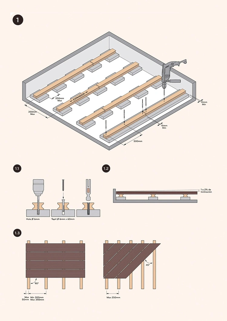 Affordable Real Wood Hand-Feel Clever Concealed Fixings Resilient WPC Decking Board Side Cover