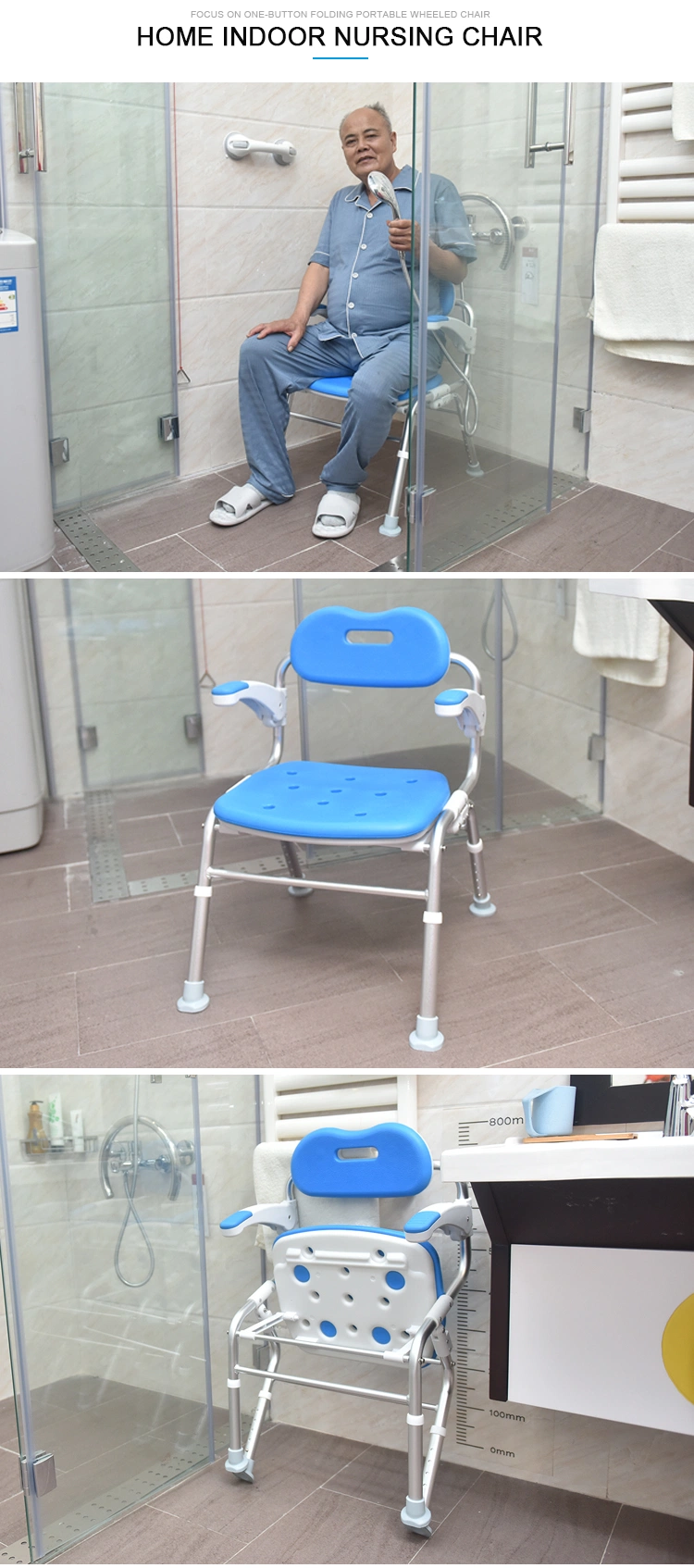 Portable Bathtub Bathroom Folding Shower Chair