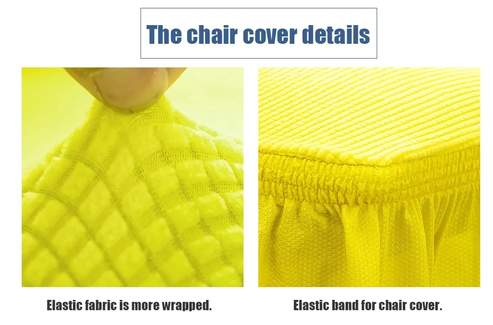 Premium Quality Spandex Fabric Wedding Yellow Wedding Chair Cover Party Chair Cover Chair Covers Wedding Decoration