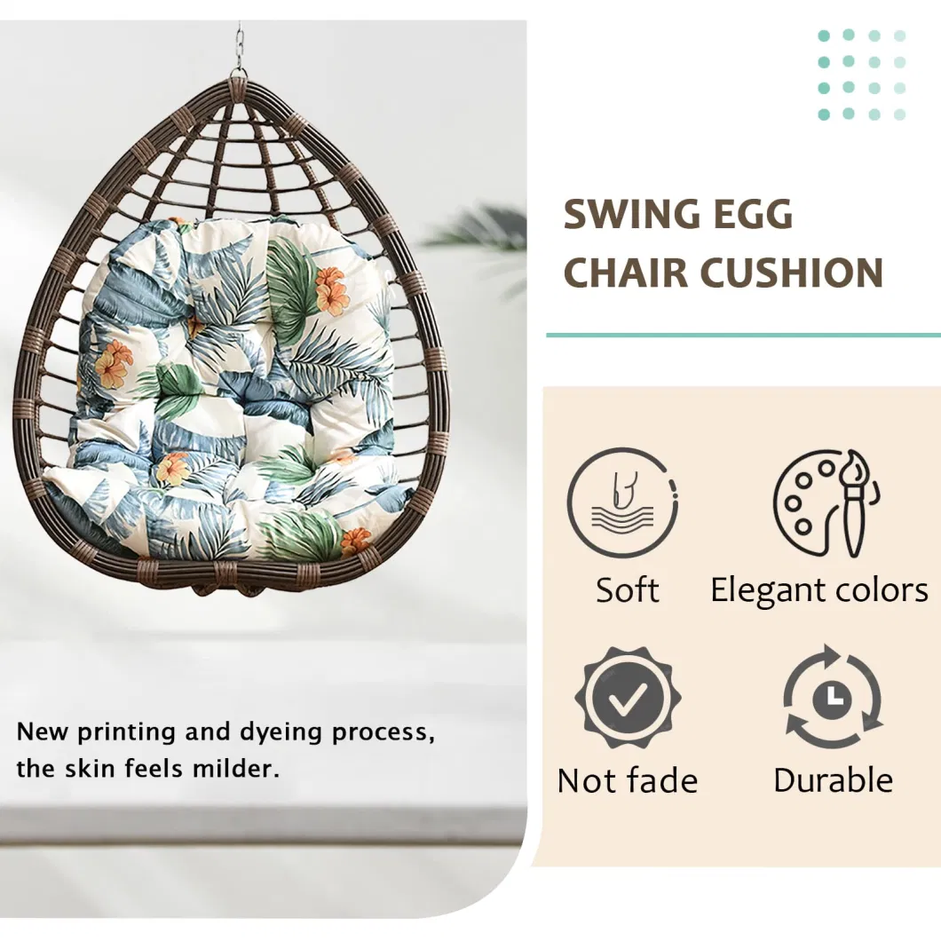 Hammock Swing Chair Cushion, Hanging Basket Seat Cushion Pillow, Soft Hanging Chair Back Cushions Pads, for Indoor and Outdoor Garden Offices