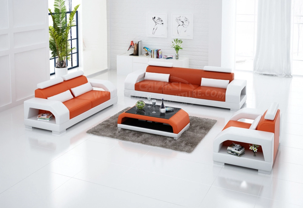 Promotional Modern High Density Sponge Modular Leather Furniture in Optional Color (G8001D)