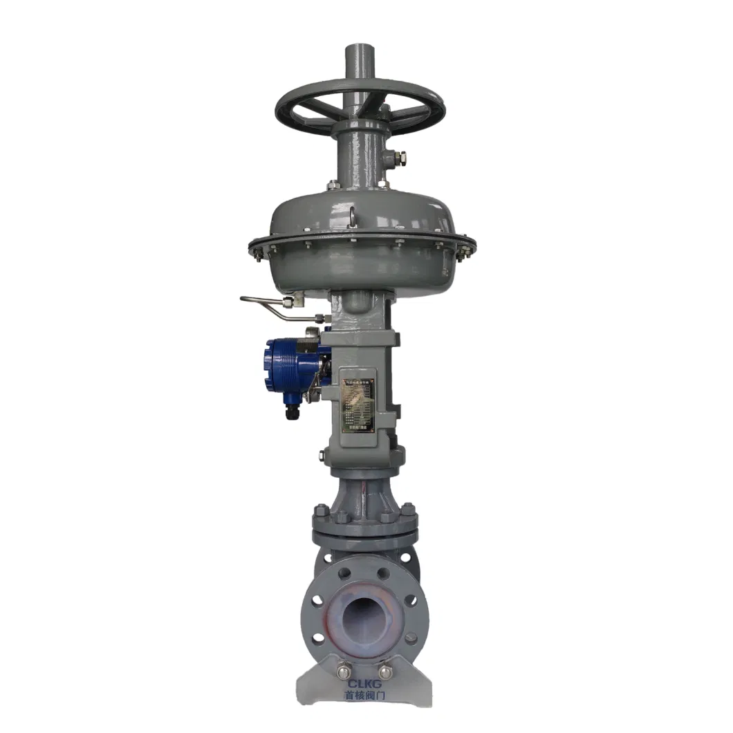 High Pressure Lightweight Pneumatic Diaphragm Control Fluorine Lined Regulating Valve