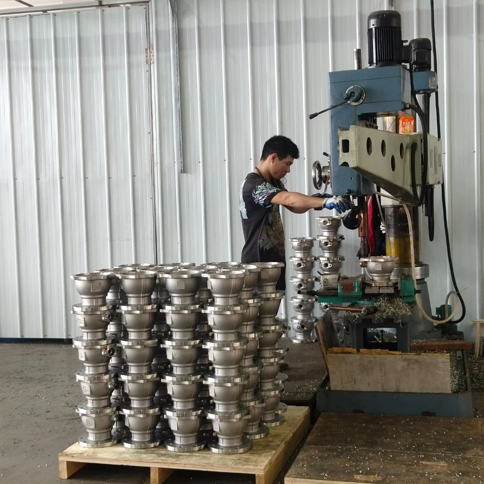 High Performance Hard Seal Pneumatic Air Actuated Control 3PCS Ball Valve for Water Oil Gas