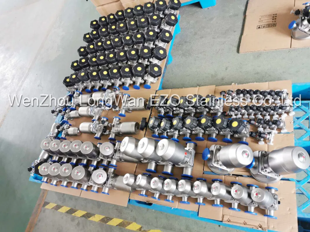 Stainless Steel Sanitary Pneumatic Welded-Clamped Diaphragm Valve Single Acting Actuator (JN-DV 1003)