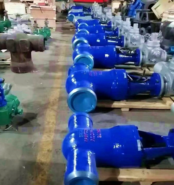 2500lb/4500lb Wc6 Butt Welded Motorized Pressure Seal Power Plant Gate Valve
