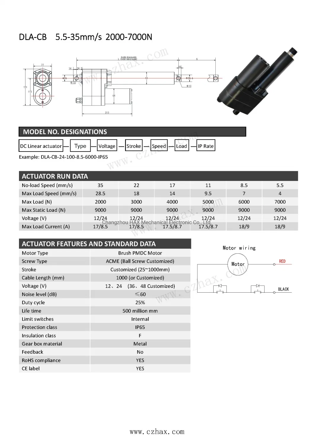 Electric 300mm Stroke 12mm/S Pneumatic Linear Actuators Linear 24V
