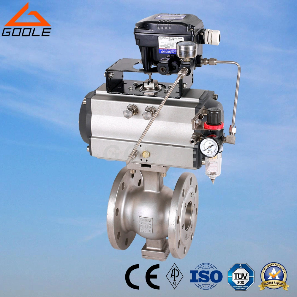 Electric/Motorized Wafer Type Soft Seated V Port Segment Control Ball Valve