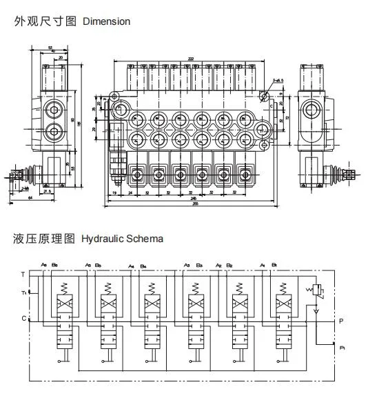 Wholesale High Quality Electro-Pneumatic Hydraulic High Pressure 350bar Sectional Directional Control Valves Dcv100
