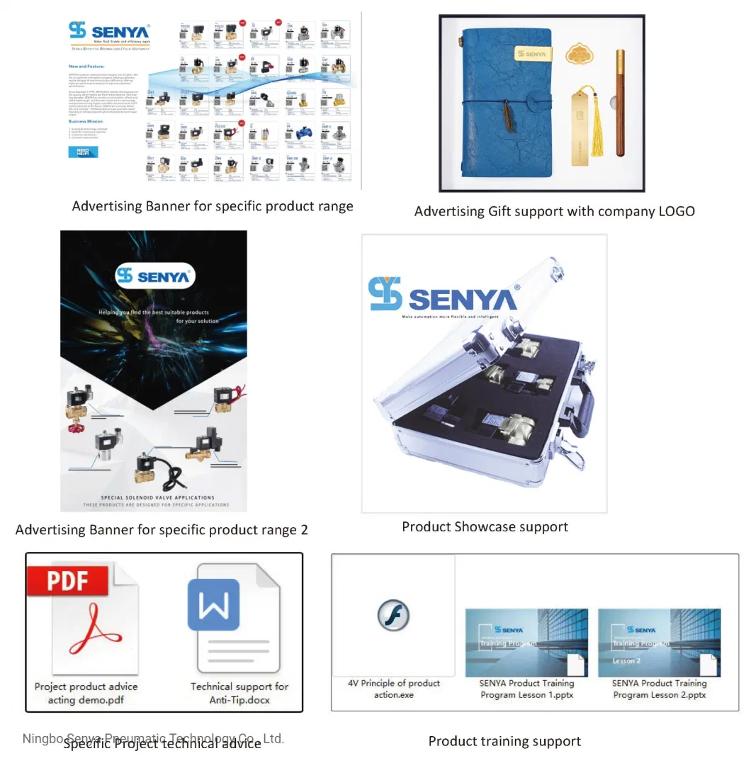 Senya Pneumatic Chinese Leading Brand Supplier Advanced High Efficiency 2wh Series Flow Control Application 2/2 Ways High Pressure Solenoid Valve
