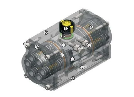 High Performance Hard Seal Pneumatic Air Actuated Control 3PCS Ball Valve for Water Oil Gas