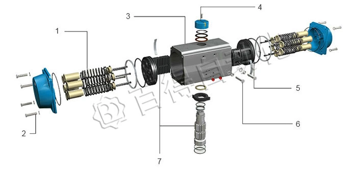 Single-Acting at Series Pneumatic Actuator