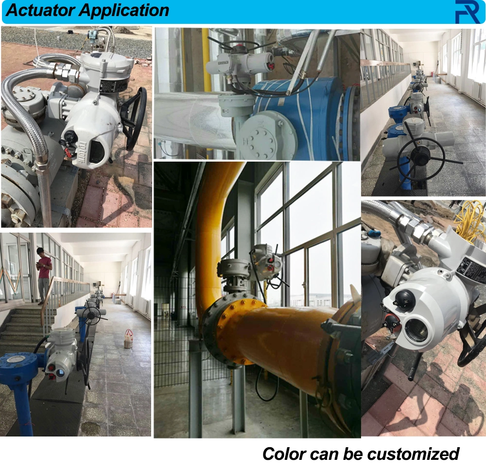 220V/380V DC Quarter Turn Electric Actuator with Gearbox